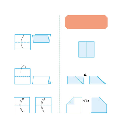Trente feuilles de papier origami imprimées recto verso pour créer des ninjas