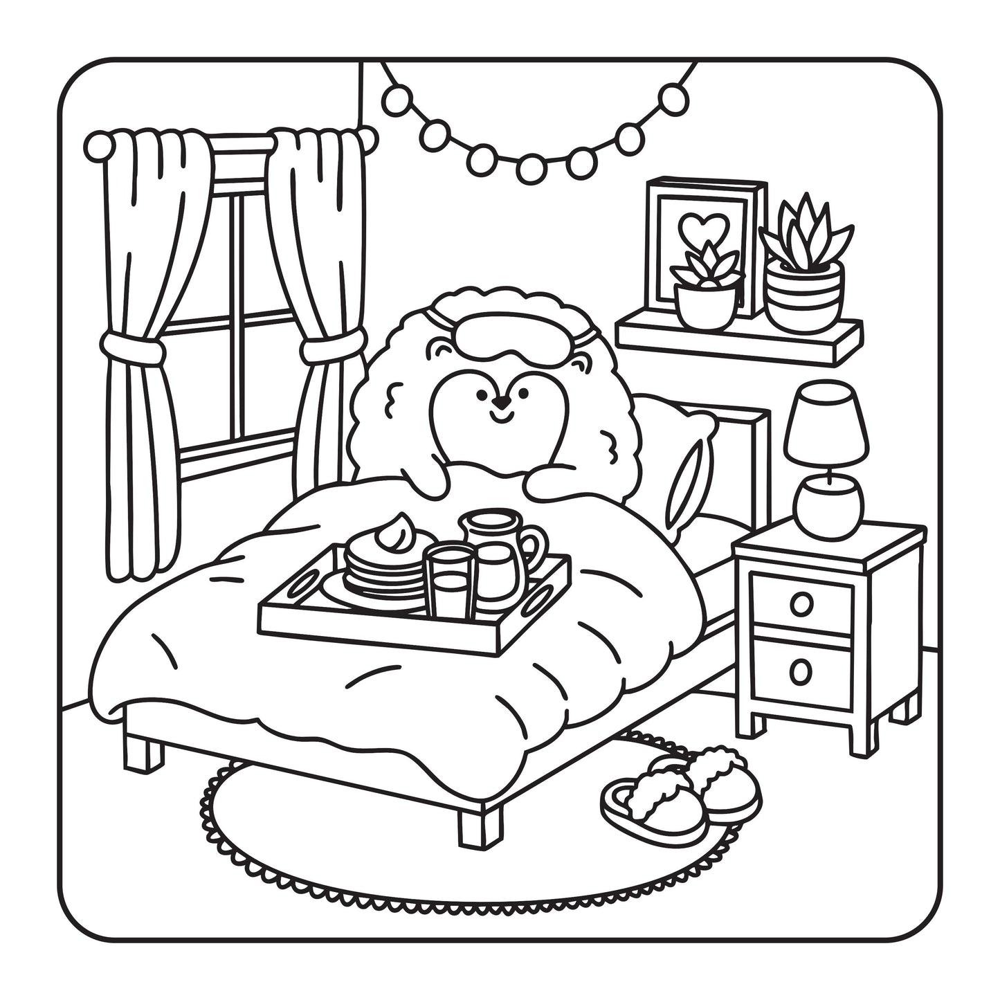 Bloc de 32 coloriages Mini Mim's avec personnages et scènes mignonnes