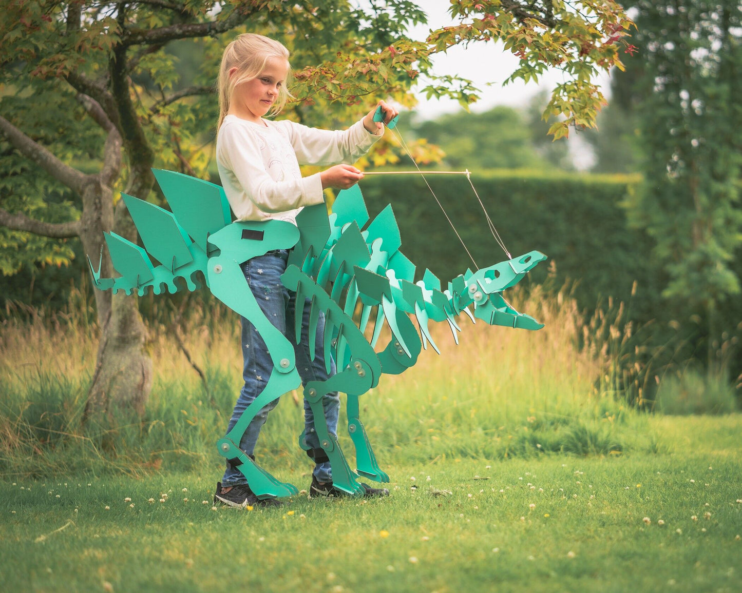 Kinderspielzeug, tragbarer Gebäude-Dinosuit Stegosaurus-Dinosaurier