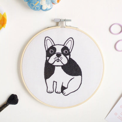 Kit à broder Frenchie Jane Foster Cotton Clara