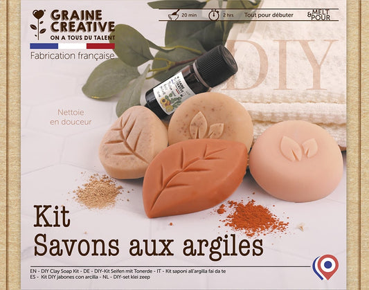 KIT DIY SAVONS POUDRES D'ARGILE