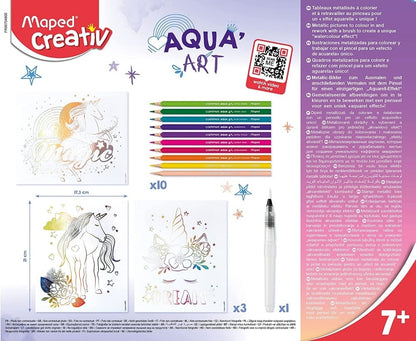 Aquarellfarben-Set - Aqua Art - Einhörner