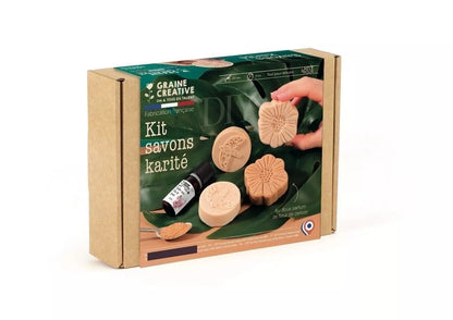 Kit DIY Savons karité permettant de réaliser vous-même 4 savons GRAINE CREATIVE