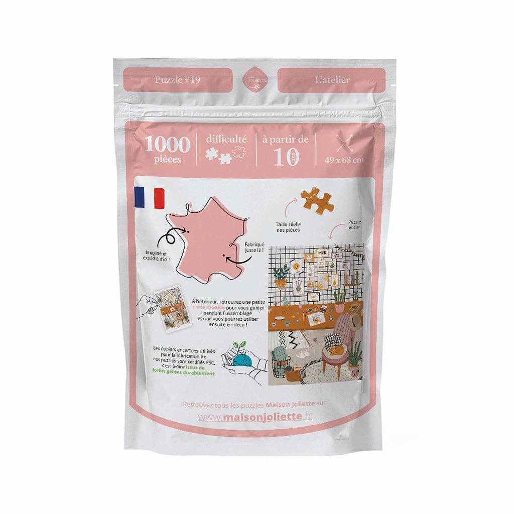 Puzzle 1000 pièces L'atelier: 1000 pièces Maison Joliette