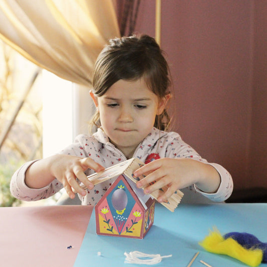 Kit Maison à oiseaux à fabriquer - Kit bricolage/activité enfant en français/anglais l'atelier imaginaire
