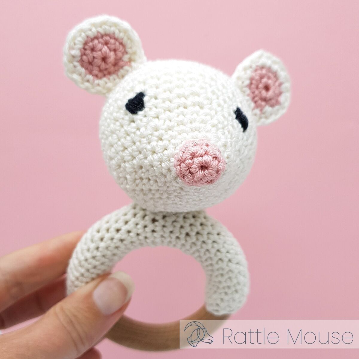 Kit Mon hochet en crochet Souris Hardicraft