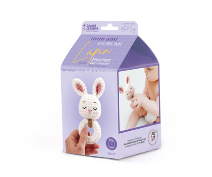 KIT MON AMIGURUMI LAPIN HOCHET GRAINE CREATIVE