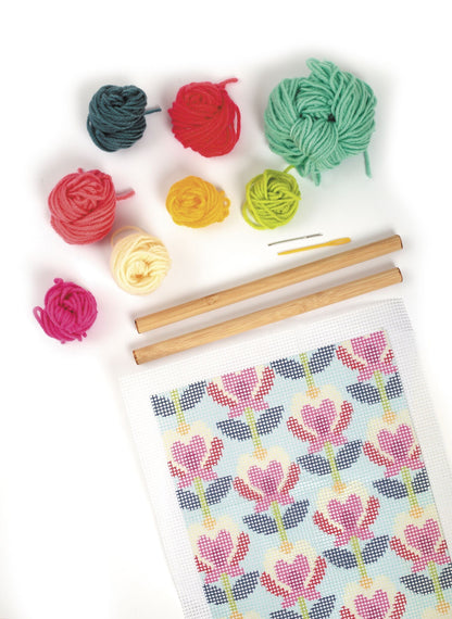 KIT CANEVAS FLEURS DE LOTUS GRAINE CREATIVE