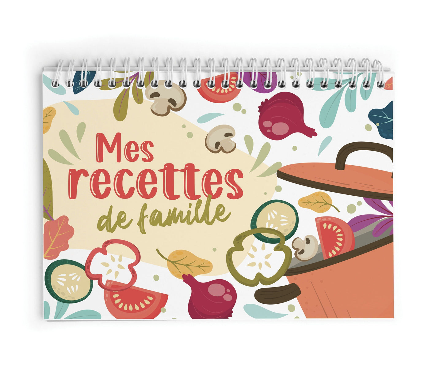 KIT CARNET MES RECETTES DE FAMILLE GRAINE CREATIVE