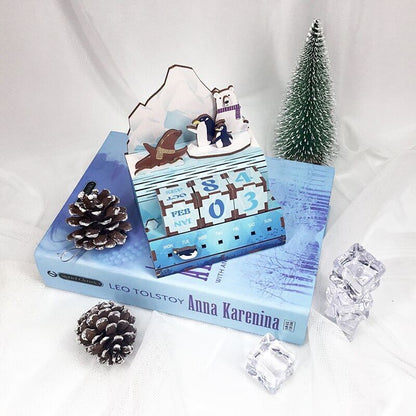 Calendrier puzzle en bois DIY, Date aux glaciers Art Bizniz DIY