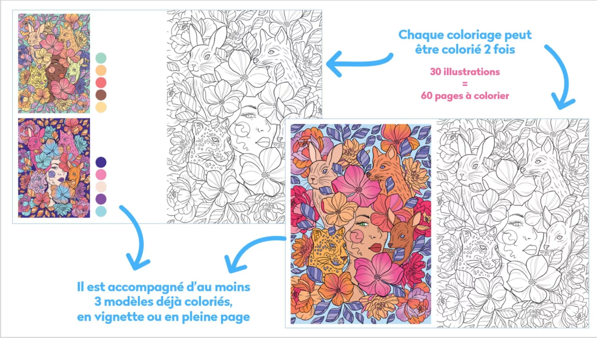 Art thérapie coloriages INSPIRATION  Nature-JOY - Concept Store 