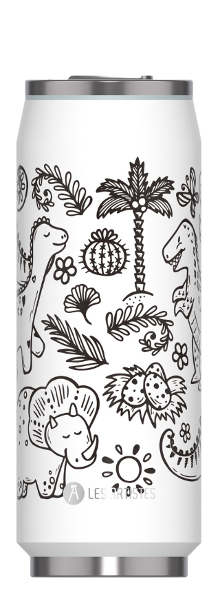 Creative Canette isotherme 50 cL + 6 feutres - Les Artistes Paris Les Artistes Paris
