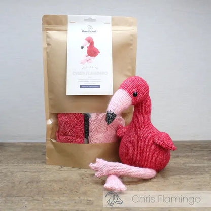 Kit Amigurumi de crochet DIY Chris Flamingo Hardicraft