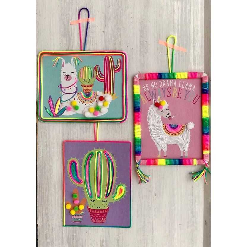 Kit Créatif Laine & Pompons Enfant BOX CANDIY Totally Deco – Coffret DIY Lama Coloré