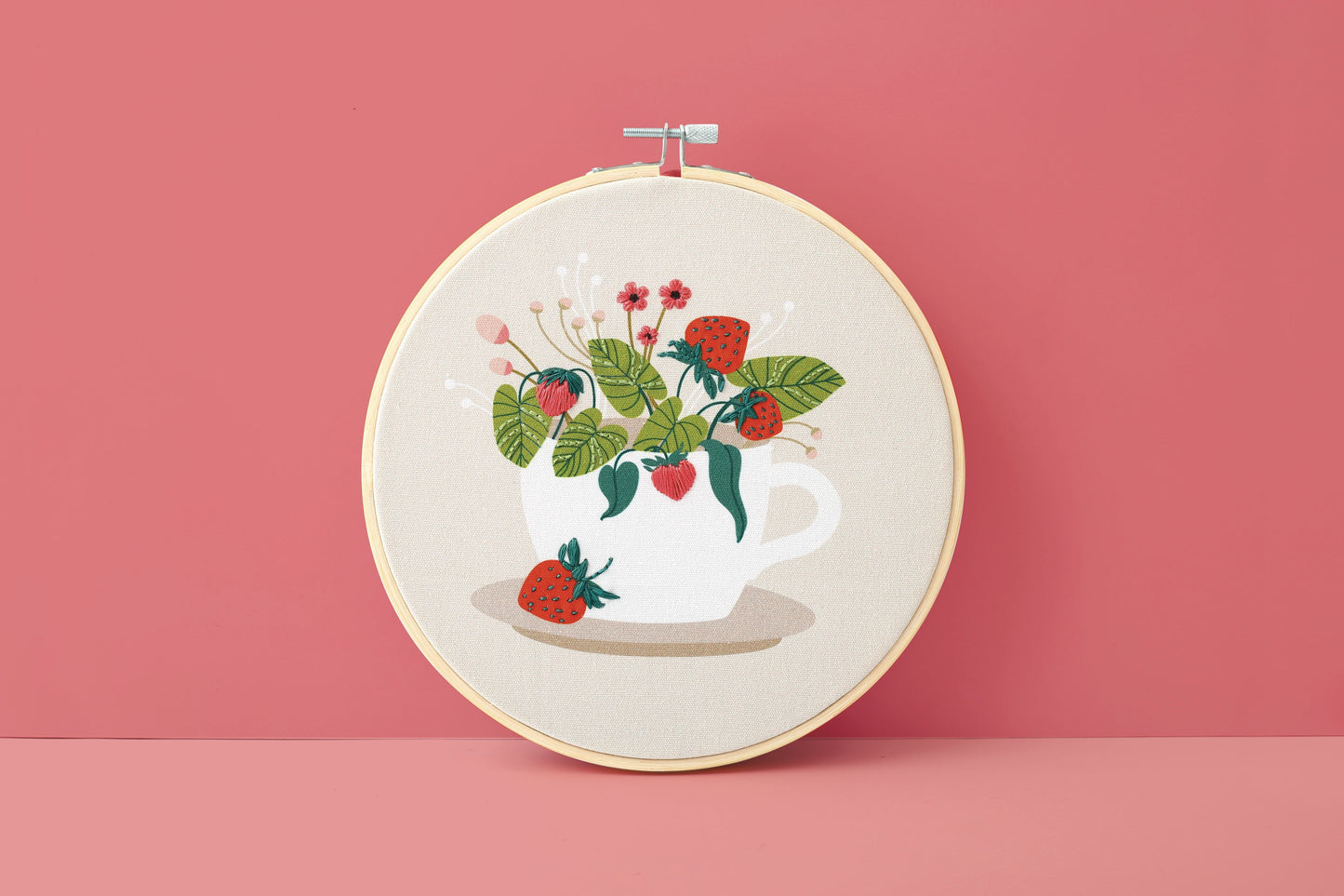 KIT BRODERIE PARTIELLE FRAISE DES BOIS Graine Créative