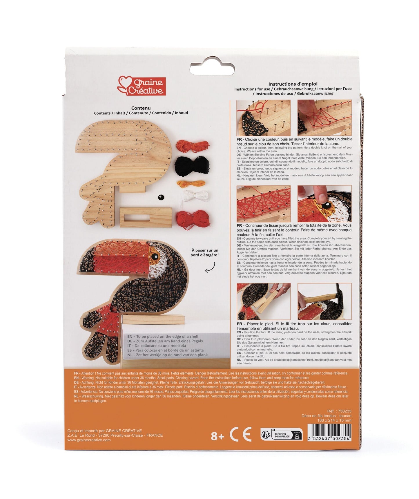 KIT STRING ART TOUCAN Graine Créative