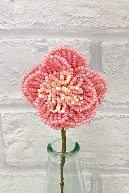 Perlenblumen-Kit - Pfingstrose. Eine kreative Geschenkidee.