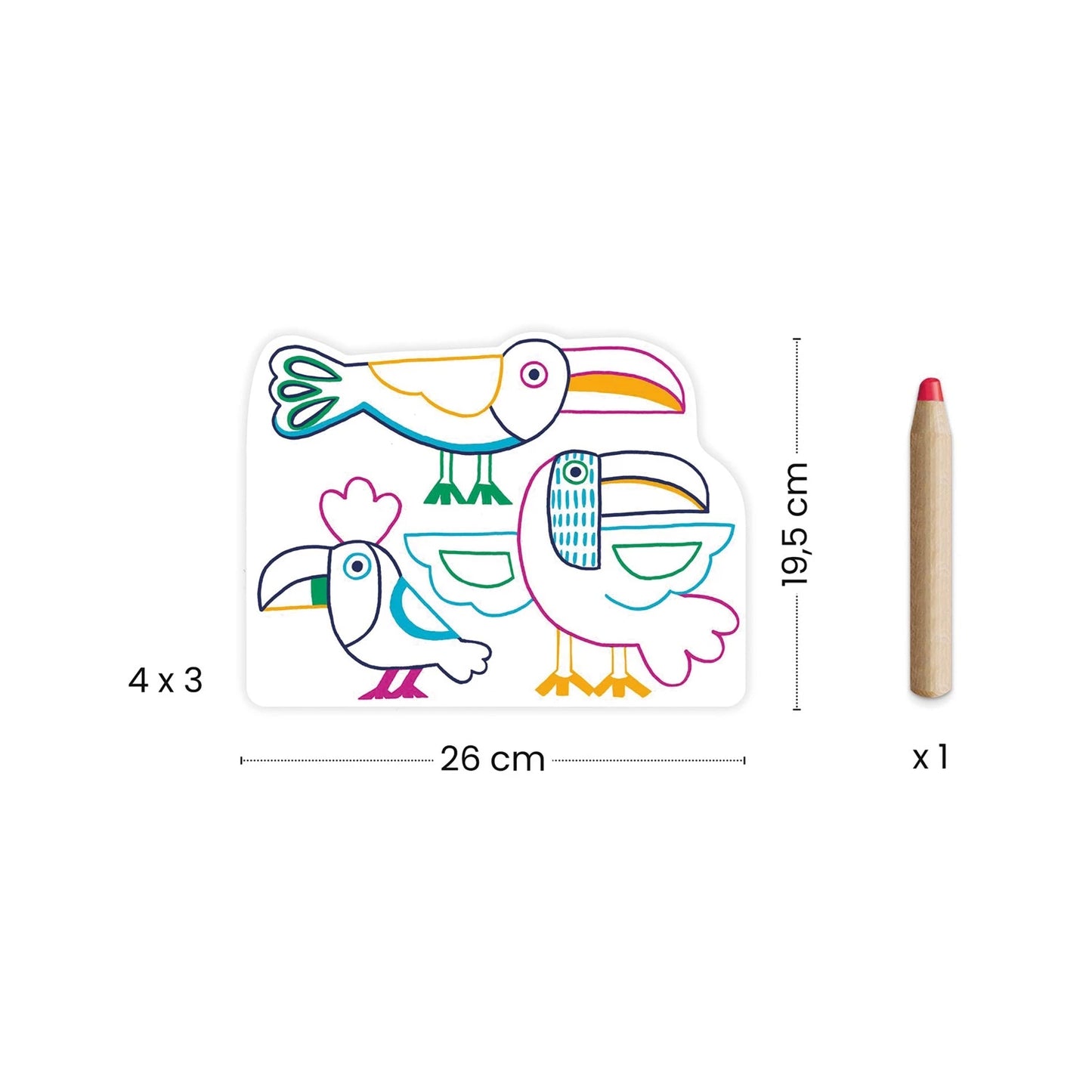 Coloriages à Révéler Familles Sauvages – Activité Magique pour Jeunes Enfants