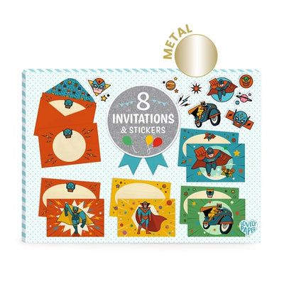 Invitations Superhéros à Personnaliser – Set Anniversaire Enfant Créatif Djeco