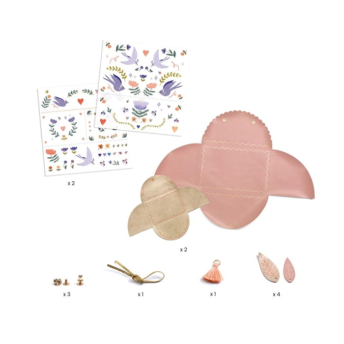 DIY Pochettes à Créer Djeco – Kit Créatif Pochette & Porte-Monnaie à Personnaliser