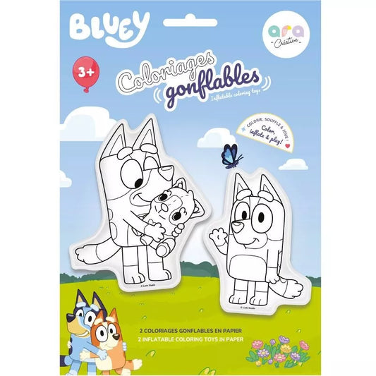 Bluey & Bingo - Coloriages Gonflables à colorier