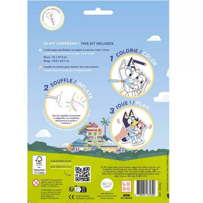 Bluey &amp; Bingo – Aufblasbare Malvorlagen