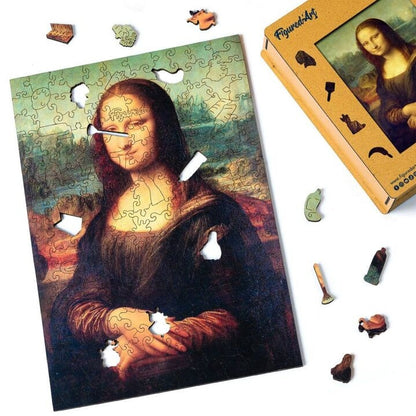 Puzzle 2D en Bois Adulte - La Joconde de Léonard de Vinci Figured'art