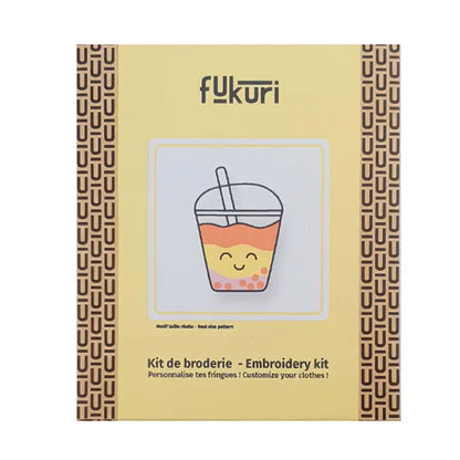 Kit Broderie - DIY - Kawaii bubble tea Fukuri