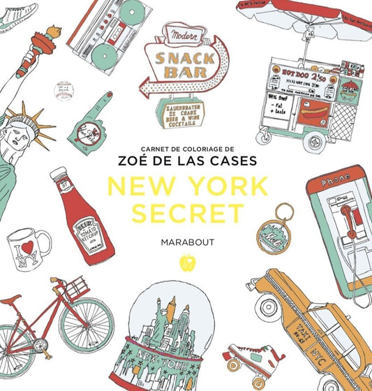 Le petit livre de coloriages New York – Livre créatif Zoé de Las Cases