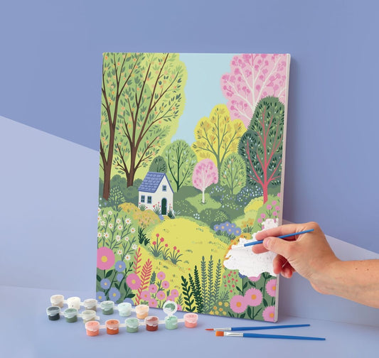 Peinture au Numéro 30x40 – Havre de Paix | Kit DIY Tableau Jardin GRAINE CREATIVE