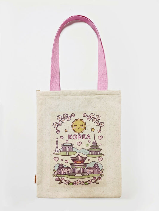 Sac Tote Bag Corée Kawaï – Sac Tissu avec Fermeture Fans K-Pop MINISUKI
