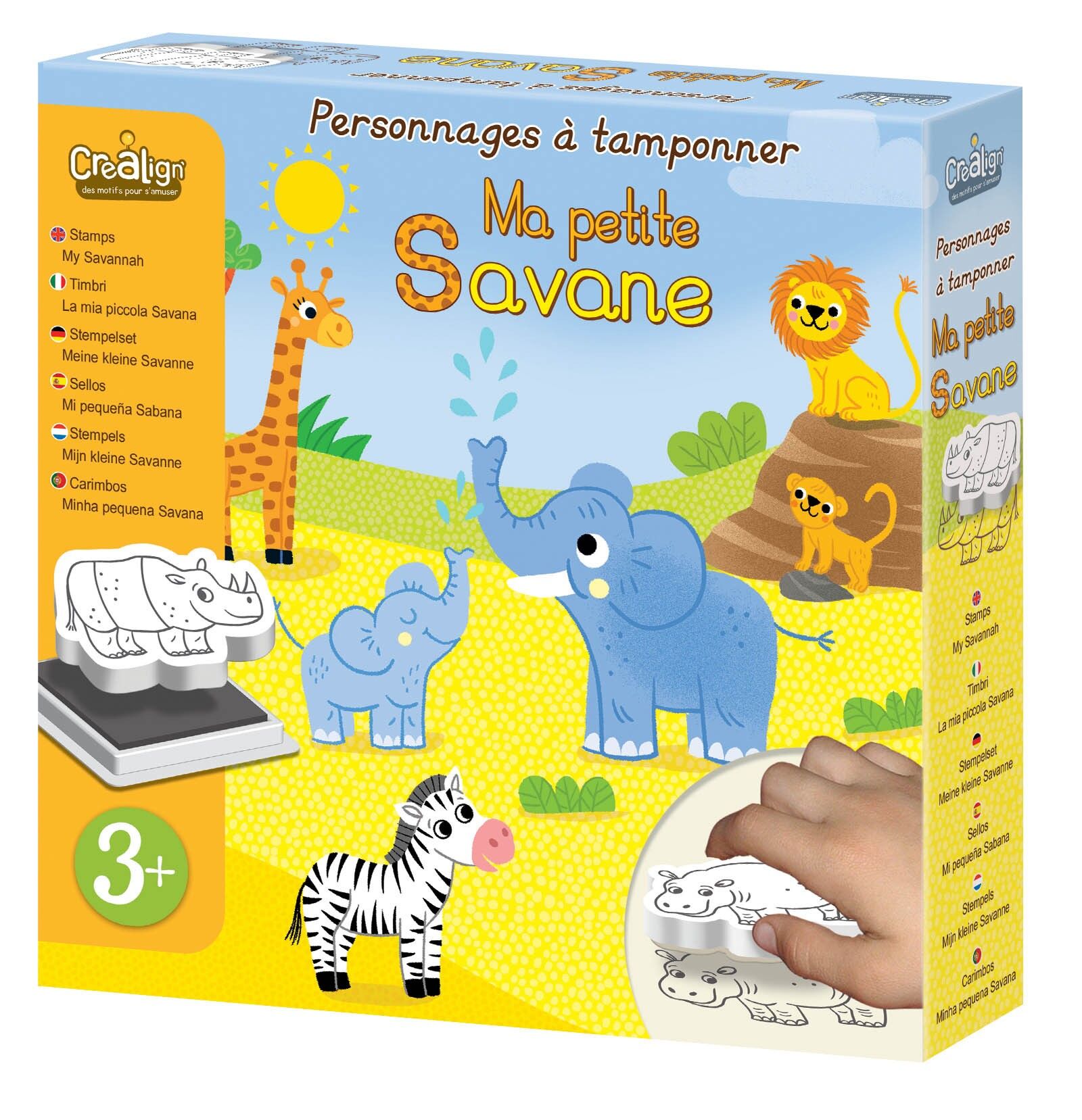 Personnages à tamponner : Ma petite savane Crealign Créa lign