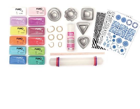 Coffret Bijoux FIMO – Pampilles interchangeables | Kit DIY boucles d’oreilles personnalisées GRAINE CREATIVE
