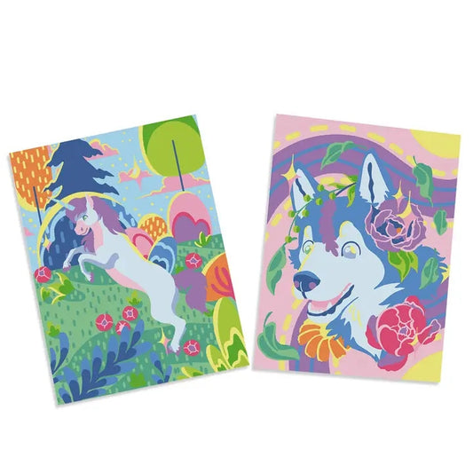 Peinture par numéros Kids "Husky & Unicorn" Winnie's Picks