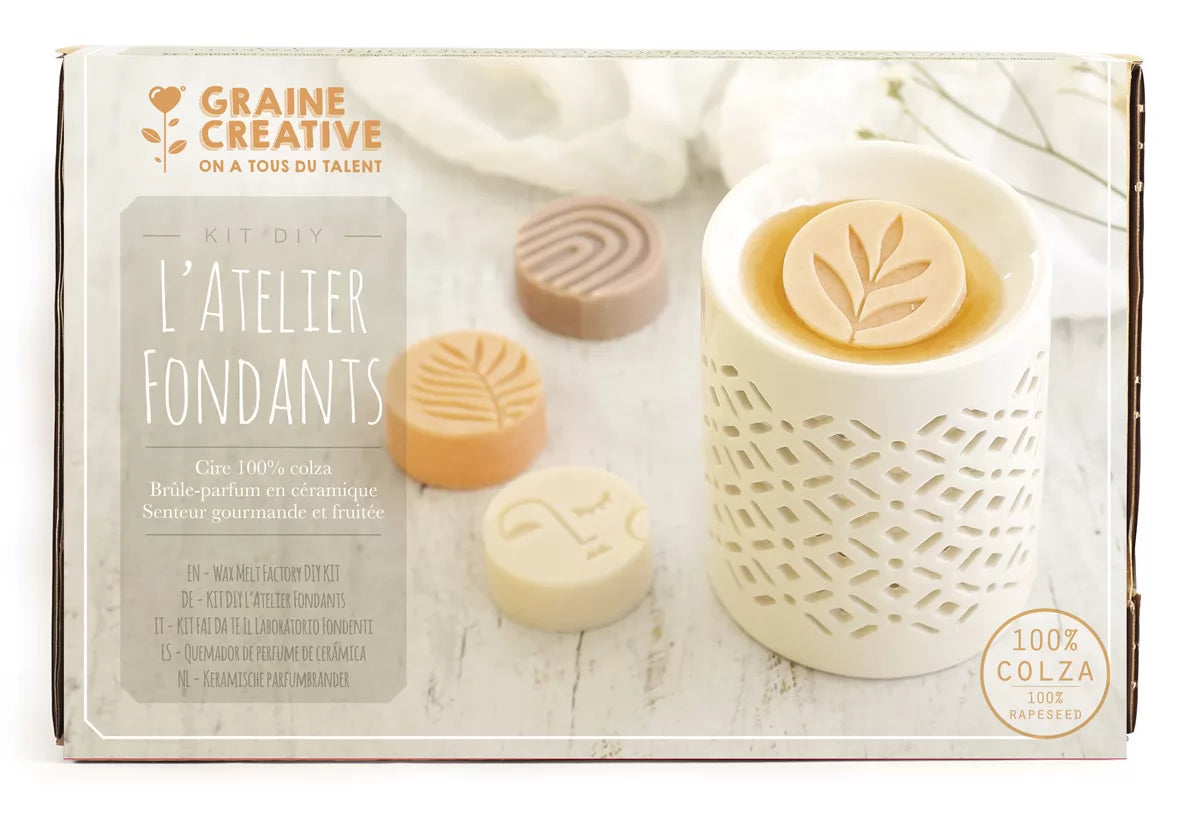 Kit DIY L'Atelier Fondants à Bougie GRAINE CREATIVE