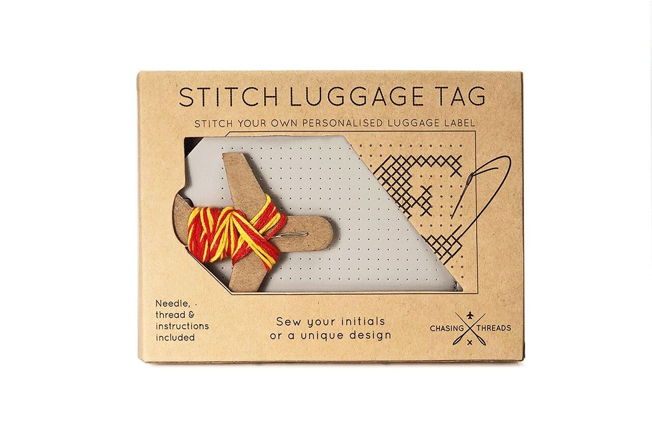 Kit d'étiquettes à bagages Gris Clair Chasing Threads Ltd