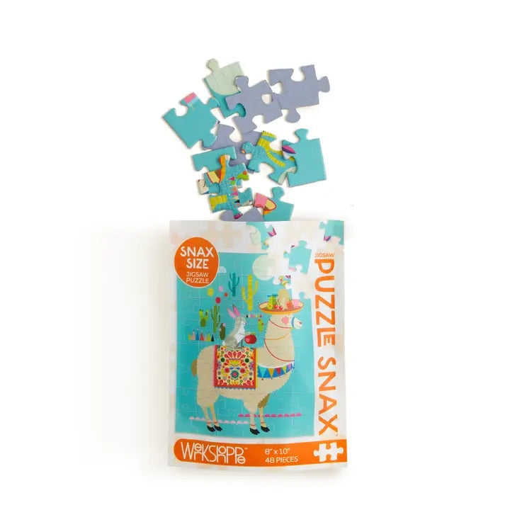 Llama Llyft | Puzzle Snax de 48 pièces pour enfants WerkShoppe