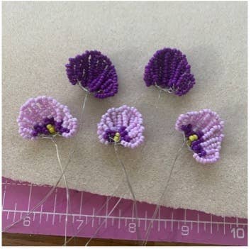 Kit de création de fleurs perlées - Pansy. Une idée cadeau créative.