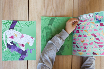 Livre Sticker Painting Safari – Activité Créative Autocollants pour Enfants