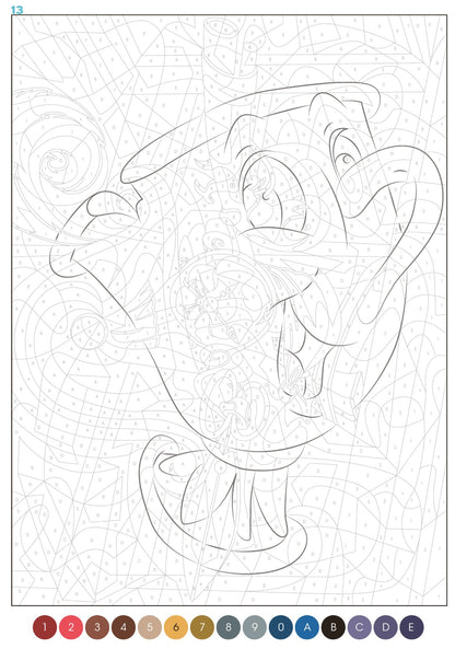 Malbuch – großer Disney-Trompe-l'oeil-Block