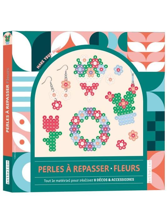 Perles à Repasser – Fleurs | Kit 750 Perles pour Créer 8 Accessoires Fleuris Edition Fleurus
