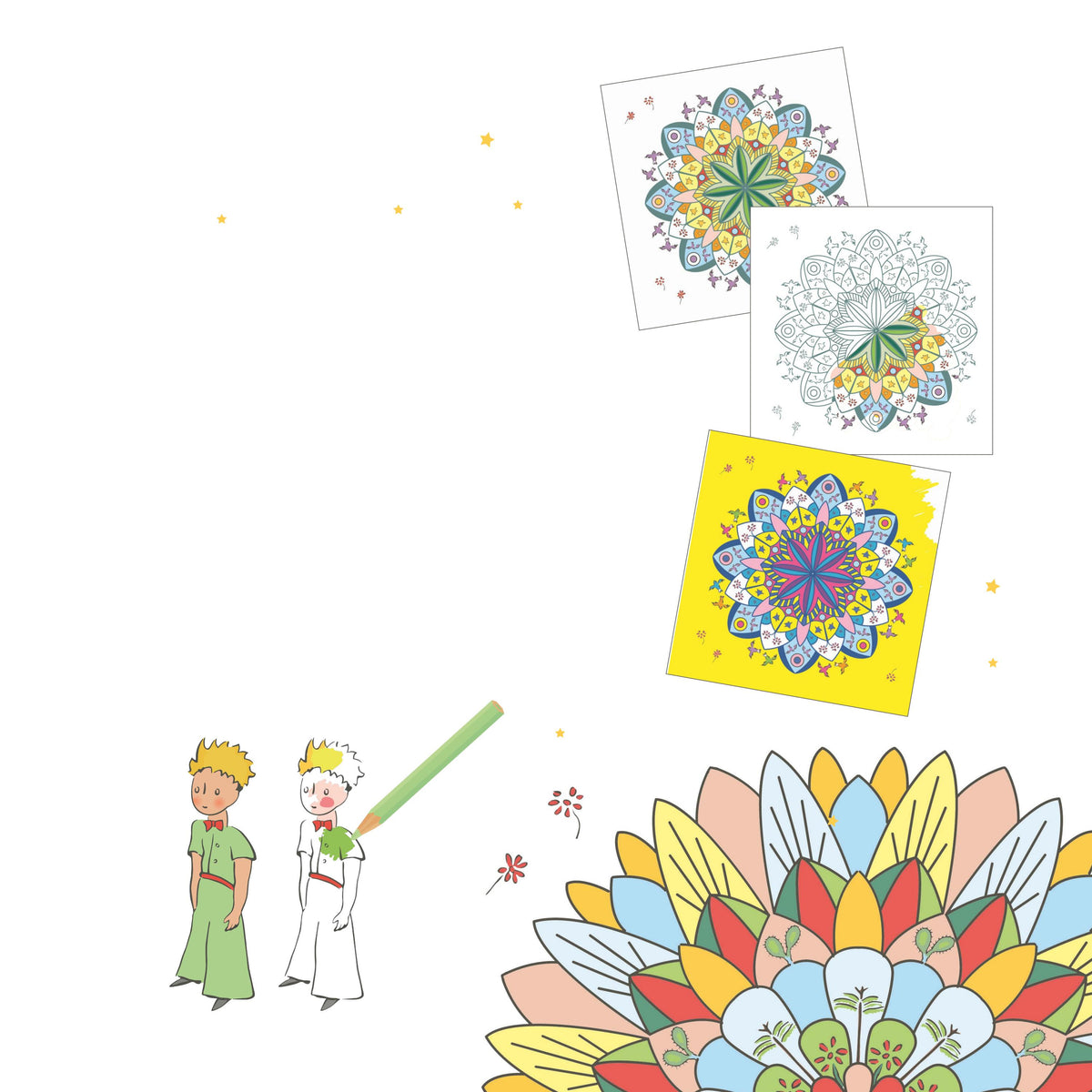 Les Mandalas du Petit Prince – 30 Coloriages Grand Format | Enfant & Adulte