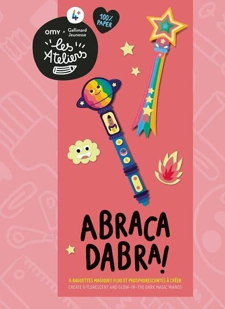 ABRACADABRA – Kit créatif 6 baguettes magiques à fabriquer – Activité manuelle dès 4 ans – Les Ateliers OMY x Gallimard Jeunesse les Ateliers OMY & Gallimard Jeunesse