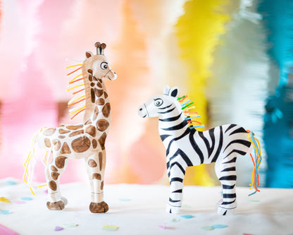 Safari-Geburtstagspaket – x8 aufblasbare Malseiten (Zebras, Giraffen, Elefanten und Tiger)