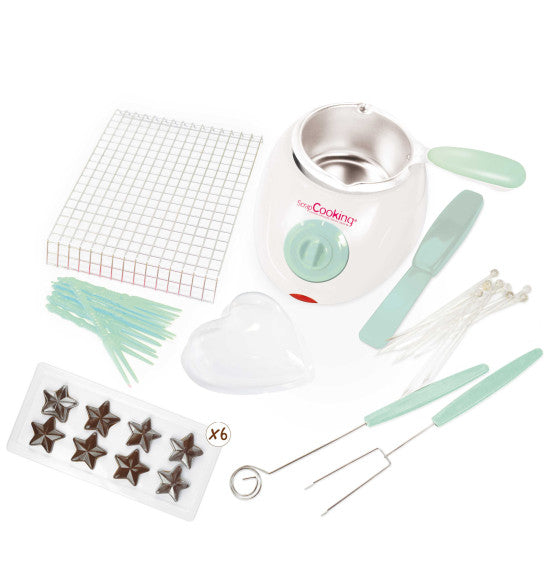 Atelier Chocolat – Appareil à Fondue Chocolat ScrapCooking® | Kit complet 33 pièces ScrapCooking