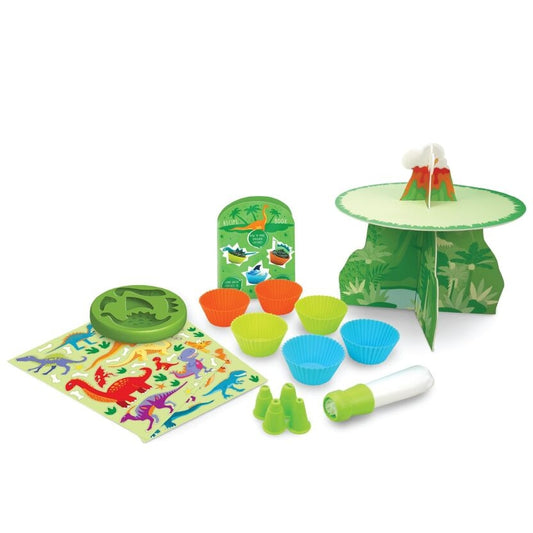 Coffret cupcakes dinosaures enfant – Kit pâtisserie créative 5 ans+ BoxCanDIY