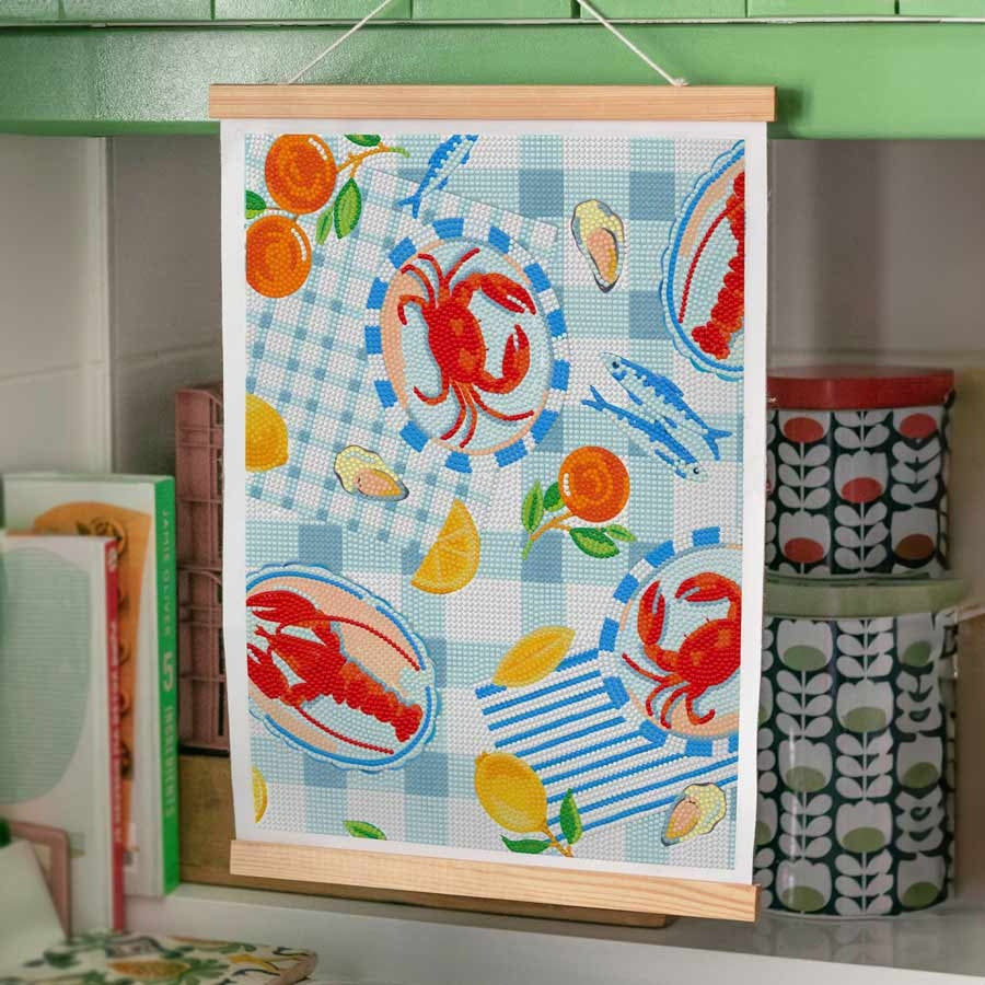 Coffret Petit Diamond Citrus & Lobster – Kit Diamond Painting Estival Citrons & Homard LA PETITE EPICERIE