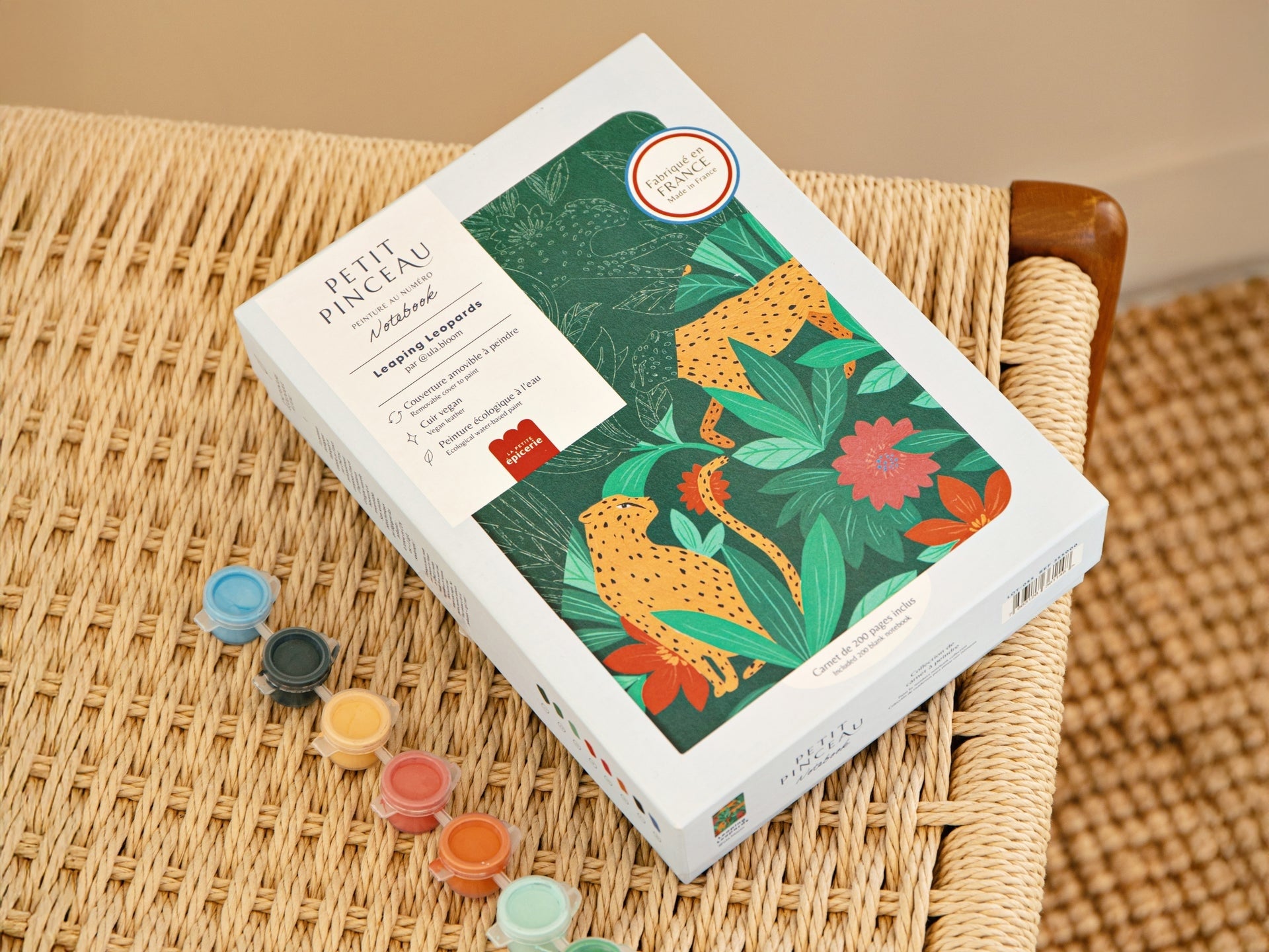Notebook à Peindre – Leaping Leopards | Carnet créatif à personnaliser | La Petite Épicerie la petite epicerie