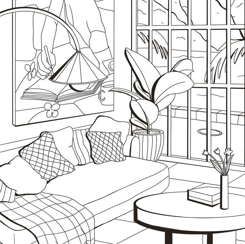 Activité coloriage relaxante thème décoration