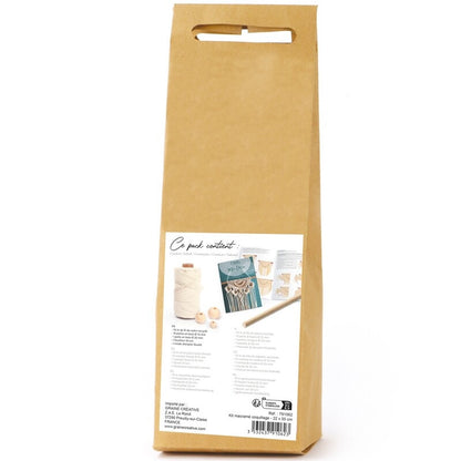 Kit Macramé Forme Coquillage – Déco Murale Bohème DIY GRAINE CREATIVE